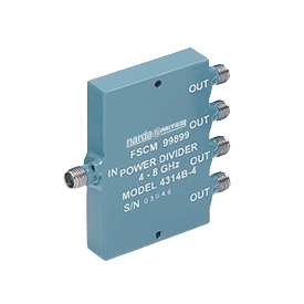 Power Dividers - SMA (F) 4-Way 0.5 to 26.5 GHz 30 Watt (Octave Band)